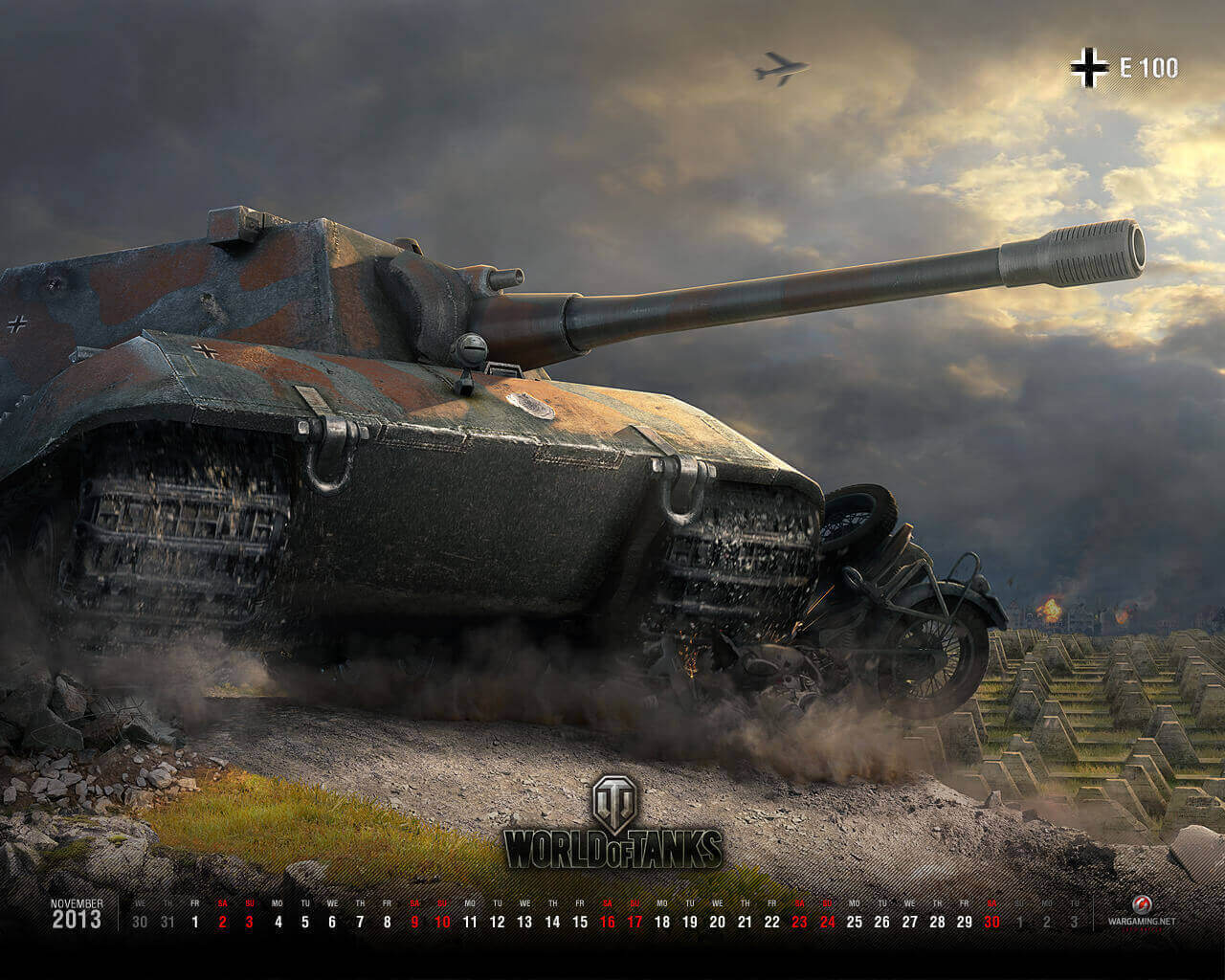 November 2013 Calendar: E 100 | Tanks: World of Tanks media—the best ...